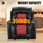 Big Size Faux Leather American Design Recliner Chair for Living Room