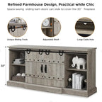Farmhouse Fireplace TV Stand, Entertainment Center, Media Console
