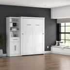 Key West Full Murphy Bed with Closet Wardrobe (88W) by Bestar