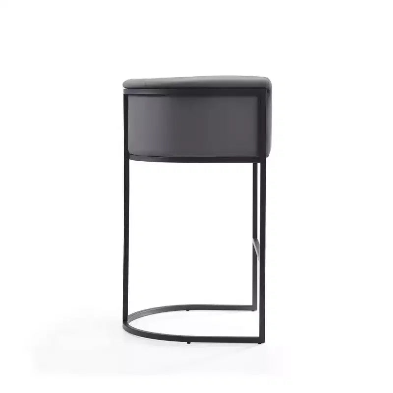 Tabouret de bar Cosmopolitan en métal rembourré - Manhattan Comfort