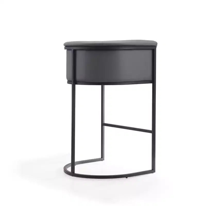 Tabouret de bar Cosmopolitan en métal rembourré - Manhattan Comfort