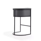 Tabouret de bar Cosmopolitan en métal rembourré - Manhattan Comfort