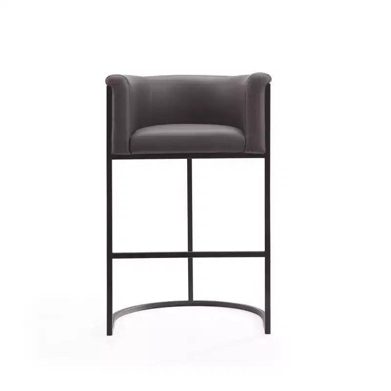 Tabouret de bar Cosmopolitan en métal rembourré - Manhattan Comfort
