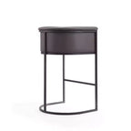 Tabouret de bar Cosmopolitan en métal rembourré - Manhattan Comfort
