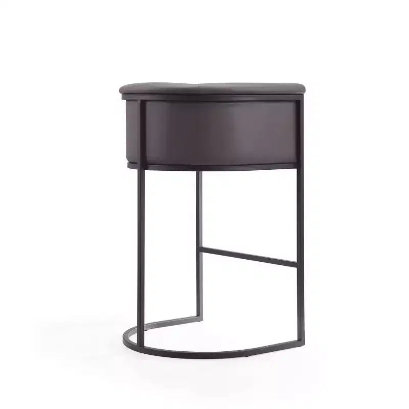 Tabouret de bar Cosmopolitan en métal rembourré - Manhattan Comfort