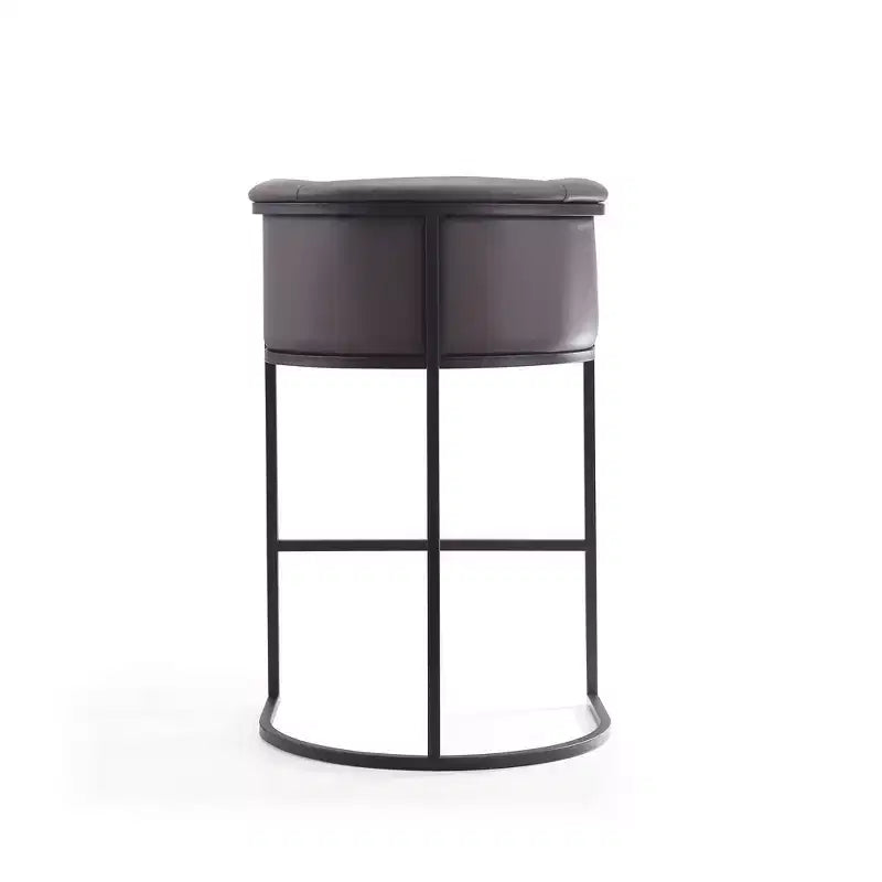 Tabouret de bar Cosmopolitan en métal rembourré - Manhattan Comfort
