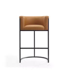 Tabouret de bar Cosmopolitan en métal rembourré - Manhattan Comfort