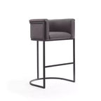 Tabouret de bar Cosmopolitan en métal rembourré - Manhattan Comfort