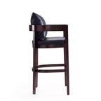 Tabouret de bar Ritz en hêtre rembourré - Manhattan Comfort