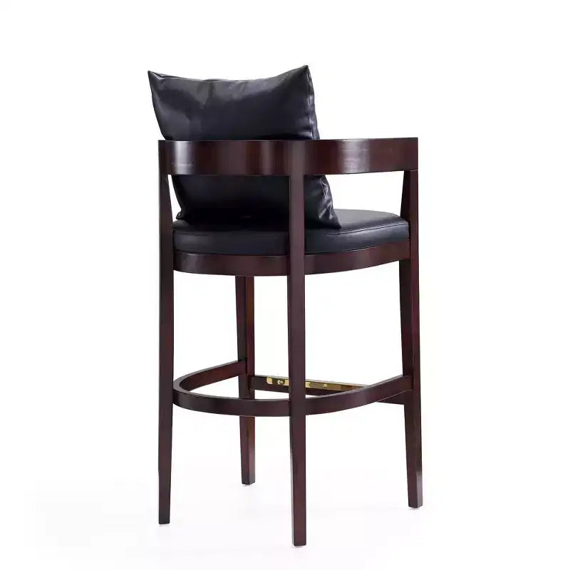 Tabouret de bar Ritz en hêtre rembourré - Manhattan Comfort