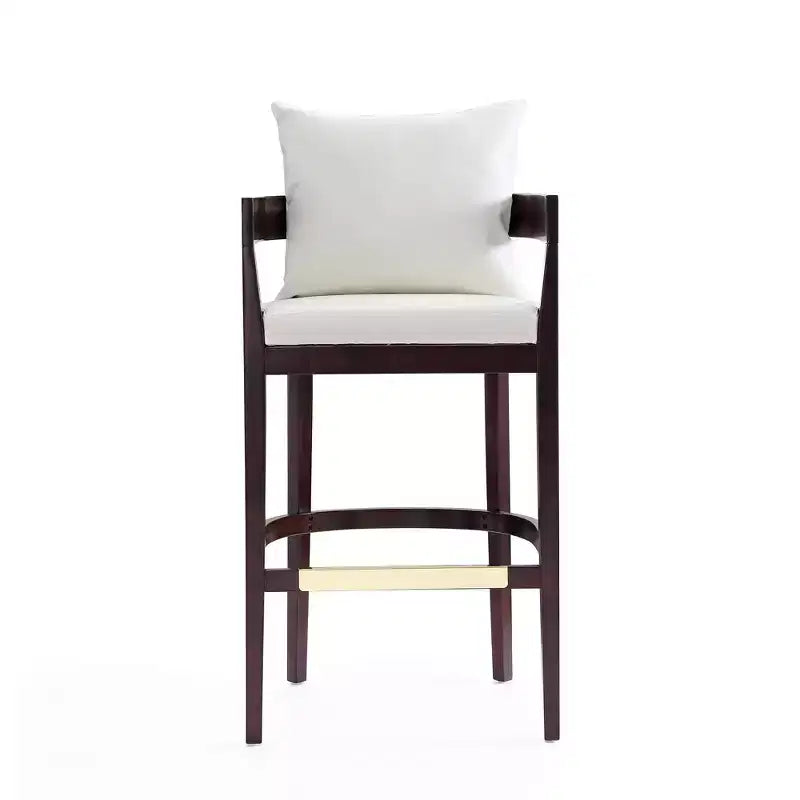Tabouret de bar Ritz en hêtre rembourré - Manhattan Comfort