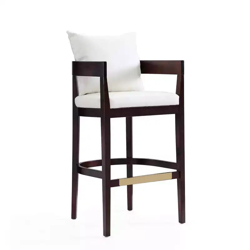Tabouret de bar Ritz en hêtre rembourré - Manhattan Comfort