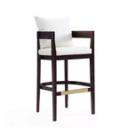Tabouret de bar Ritz en hêtre rembourré - Manhattan Comfort