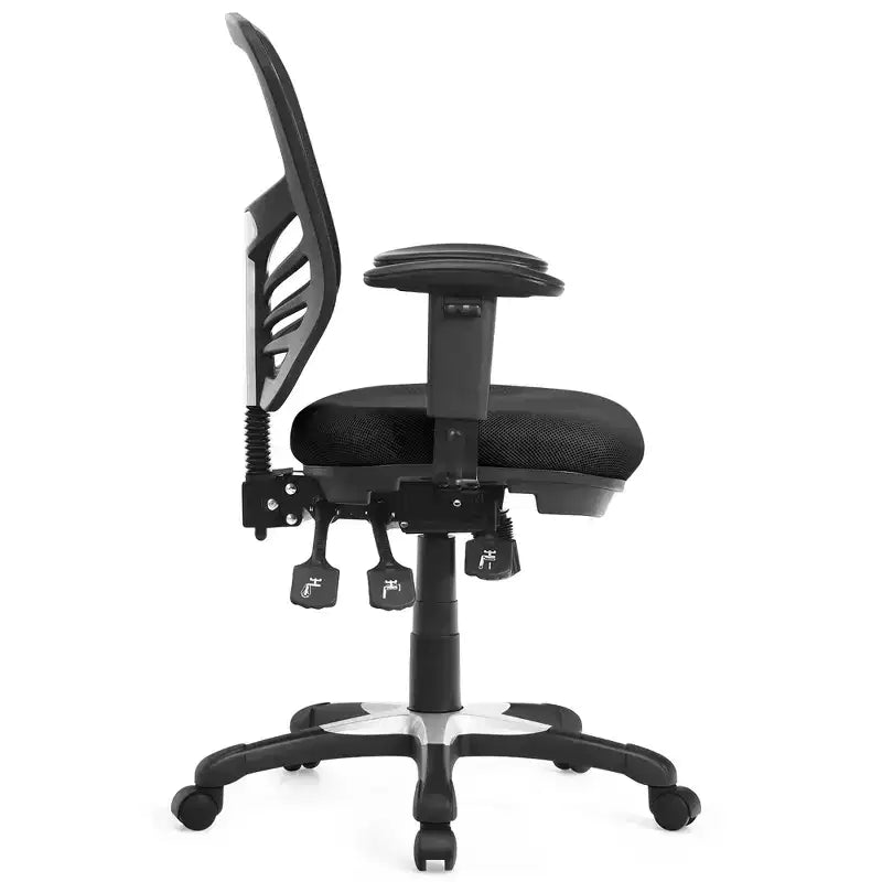 Chaise de bureau Costway en maille à 3 palettes, fauteuil de bureau pour ordinateur avec siège réglable