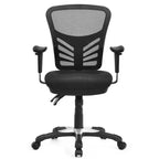 Chaise de bureau Costway en maille à 3 palettes, fauteuil de bureau pour ordinateur avec siège réglable