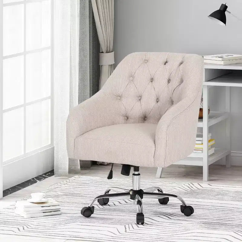 Chaise de bureau pivotante Barbour Tufted - Christopher Knight Home