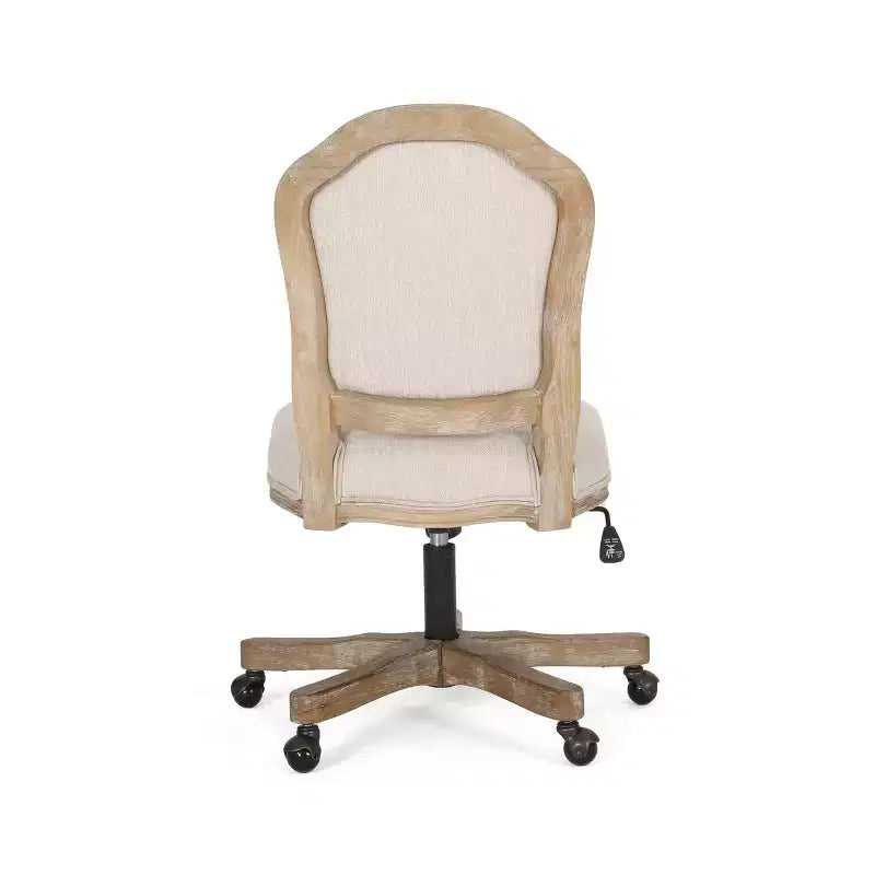 Chaise de bureau pivotante rembourrée Scilley French Country - Christopher Knight Home