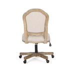 Chaise de bureau pivotante rembourrée Scilley French Country - Christopher Knight Home