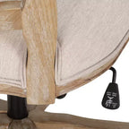 Chaise de bureau pivotante rembourrée Scilley French Country - Christopher Knight Home