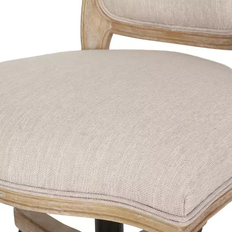 Chaise de bureau pivotante rembourrée Scilley French Country - Christopher Knight Home