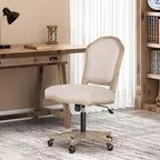 Chaise de bureau pivotante rembourrée Scilley French Country - Christopher Knight Home