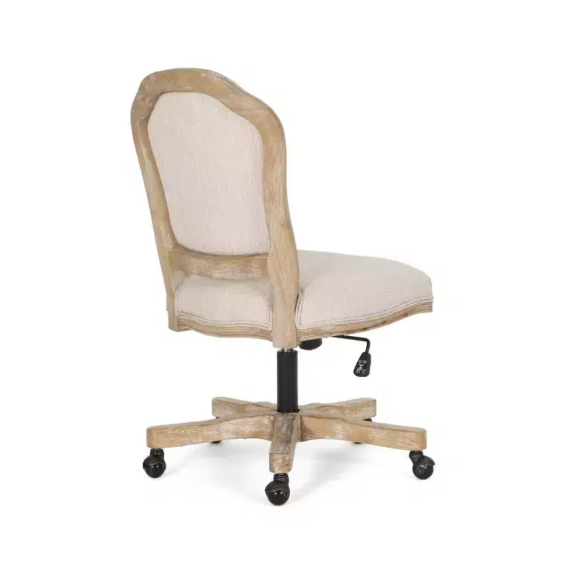 Chaise de bureau pivotante rembourrée Scilley French Country - Christopher Knight Home