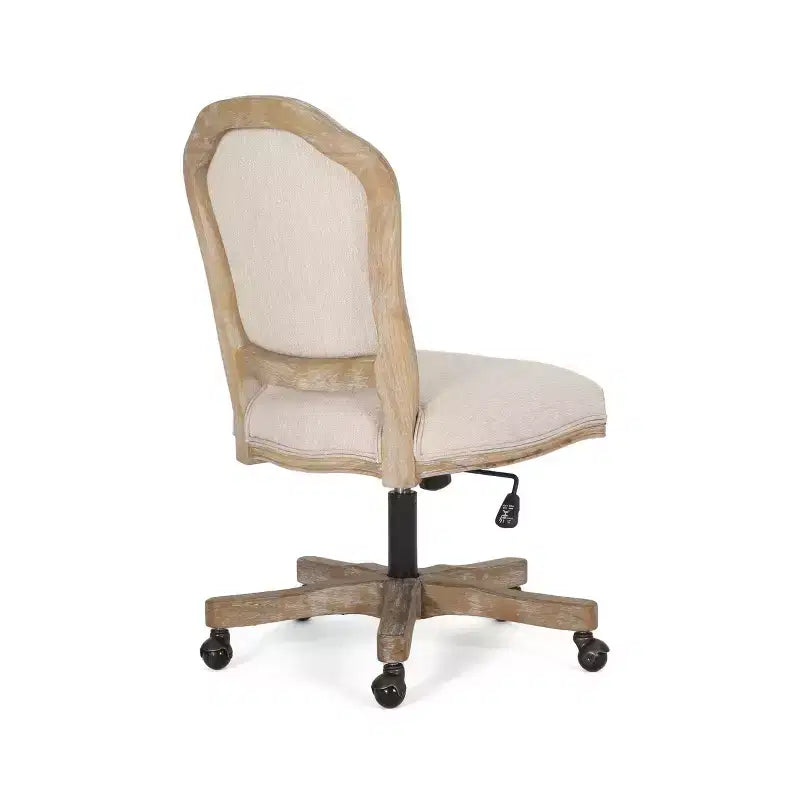 Chaise de bureau pivotante rembourrée Scilley French Country - Christopher Knight Home