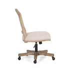 Chaise de bureau pivotante rembourrée Scilley French Country - Christopher Knight Home