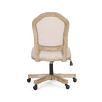 Chaise de bureau pivotante rembourrée Scilley French Country - Christopher Knight Home