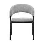 Lot de 2 chaises de salle à manger Talulah en placage de tissu - Armen Living