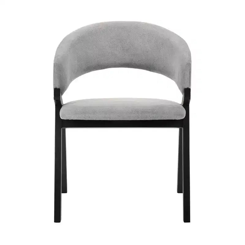 Lot de 2 chaises de salle à manger Talulah en placage de tissu - Armen Living