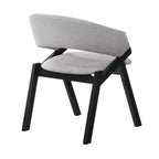 Lot de 2 chaises de salle à manger Talulah en placage de tissu - Armen Living