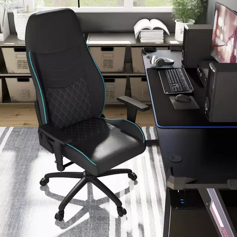Fauteuil de gaming en similicuir surpiqué Ansar Diamond 24h/24, 7j/7, disponible à domicile