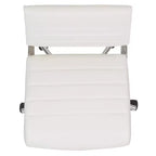 Chaise de bureau pivotante ergonomique Merrick Lane, dossier et assise côtelés, fauteuil de bureau sans accoudoirs à dossier mi-haut avec piètement en métal