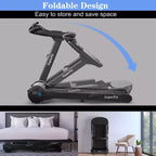 Tapis de course pliable Costway 2.25 CV avec écran tactile LED