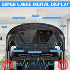 Tapis de course pliable Costway 2.25 CV avec écran tactile LED