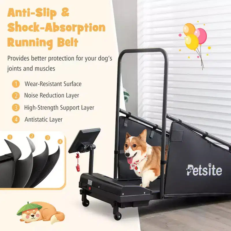 Costway Dog Treadmill for Small/Medium Dogs Indoors Pet Running Training Machine