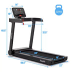 Costway 2.25HP Electric Treadmill Running Machine w/App Control for Home Office