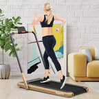 Tapis Roulant Pliable 2 en 1 Costway 2,25 CV avec Télécommande
