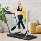 Tapis Roulant Pliable 2 en 1 Costway 2,25 CV avec Télécommande