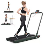 Tapis Roulant Pliable 2 en 1 Costway 2,25 CV avec Télécommande