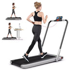 Tapis Roulant Pliable 2 en 1 Costway 2,25 CV avec Télécommande