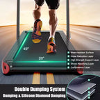 Costway Tapis de course pliable 2 en 1 4,75 CV avec application à distance