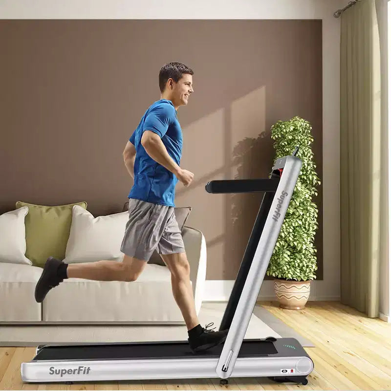 Costway Tapis de course pliable 2 en 1 4,75 CV avec application à distance