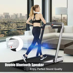 Costway Tapis de course pliable 2 en 1 4,75 CV avec application à distance