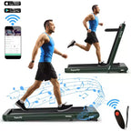 Costway Tapis de course pliable 2 en 1 4,75 CV avec application à distance