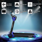 Tapis de course électrique pliable Costway 2,25 CV avec haut-parleur Blanc/Noir/Bleu