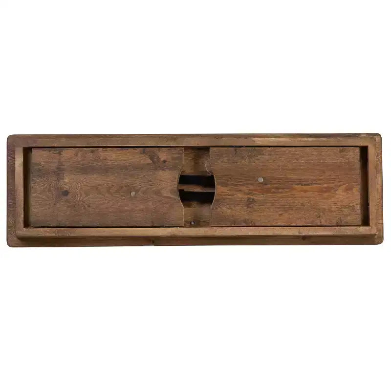 Banc de ferme pliant rustique en pin massif Emma et Oliver 40 x 12 - Banc portable