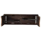Banc de ferme pliant rustique en pin massif Emma et Oliver 40 x 12 - Banc portable