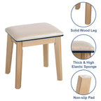 Coiffeuse de maquillage Costway avec écran tactile, 3 modes d'éclairage, ensemble de table de dressing Noir/Bleu marine/Blanc